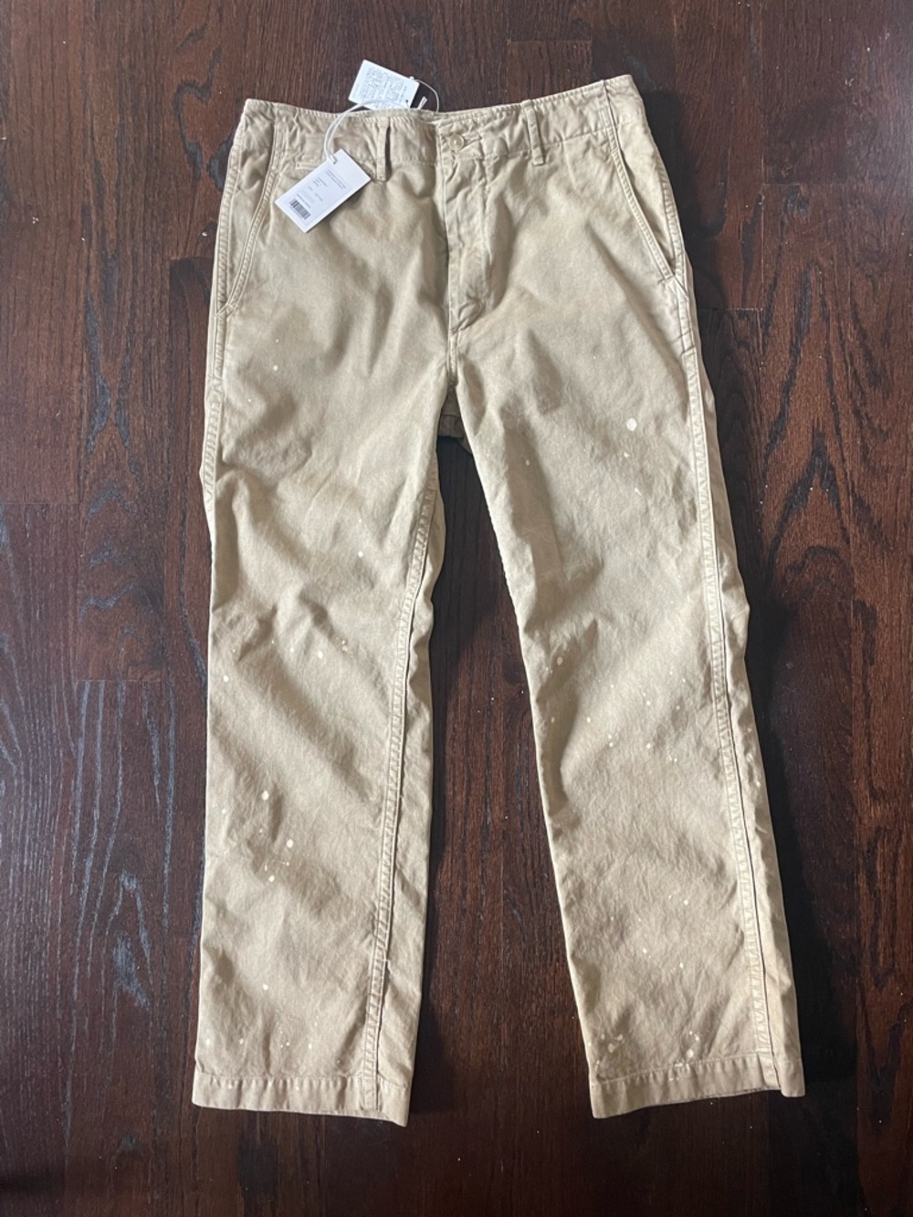 Auralee Men’s Garment-Dyed Finx Chino pants
